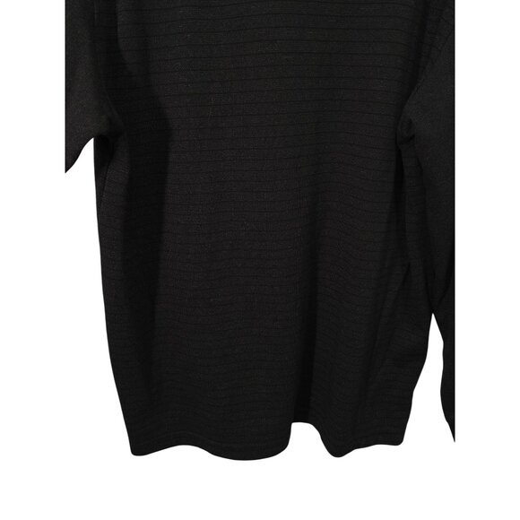 Van Heusen Men's Black Half-Zip Long Sleeve Pullover Sweatshirt L/G Size - Picture 11 of 15